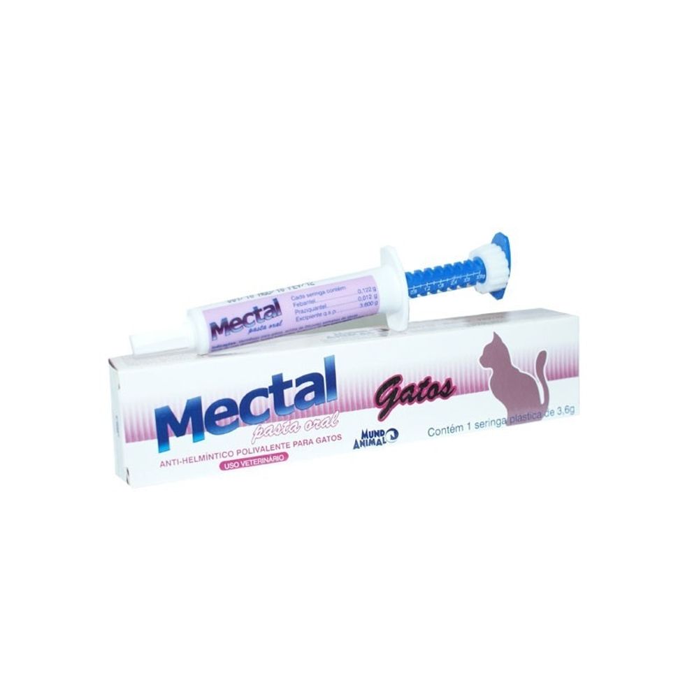 Mectal Gatos Pasta Oral 3,6g _ Seringa Mundo Animal